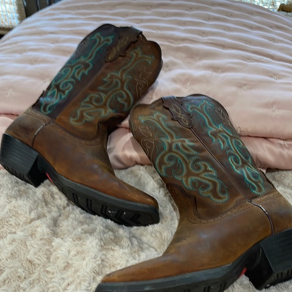 Justin cowboy boots size 8.5 B - Picture 1 of 11